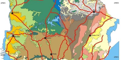 แผนที่ของอุรุกวัยสภาพอากาศ 
